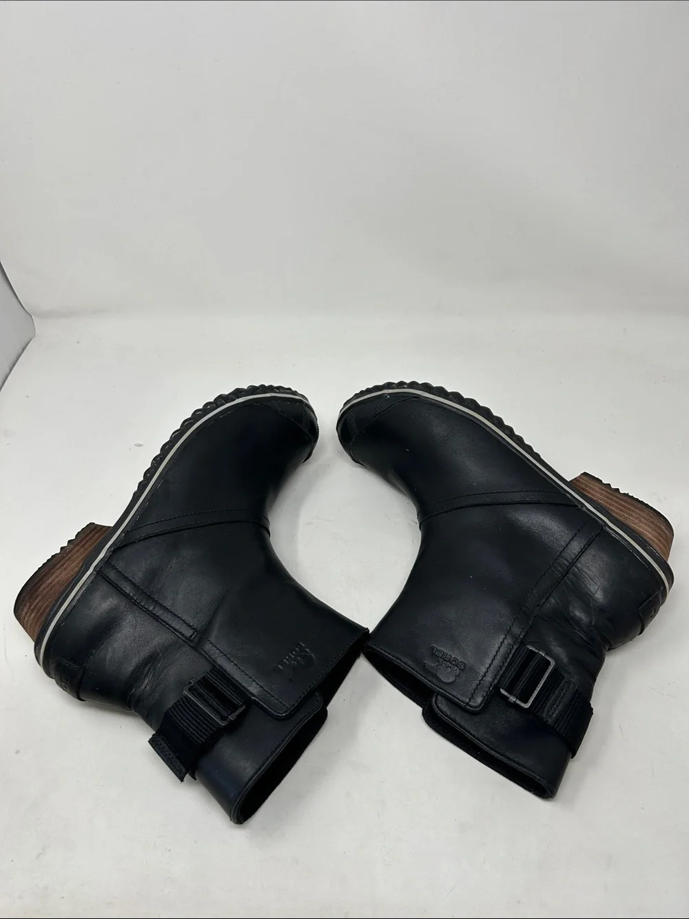 Sorel Slimboot Short Pull-On Boots Size 10 Black